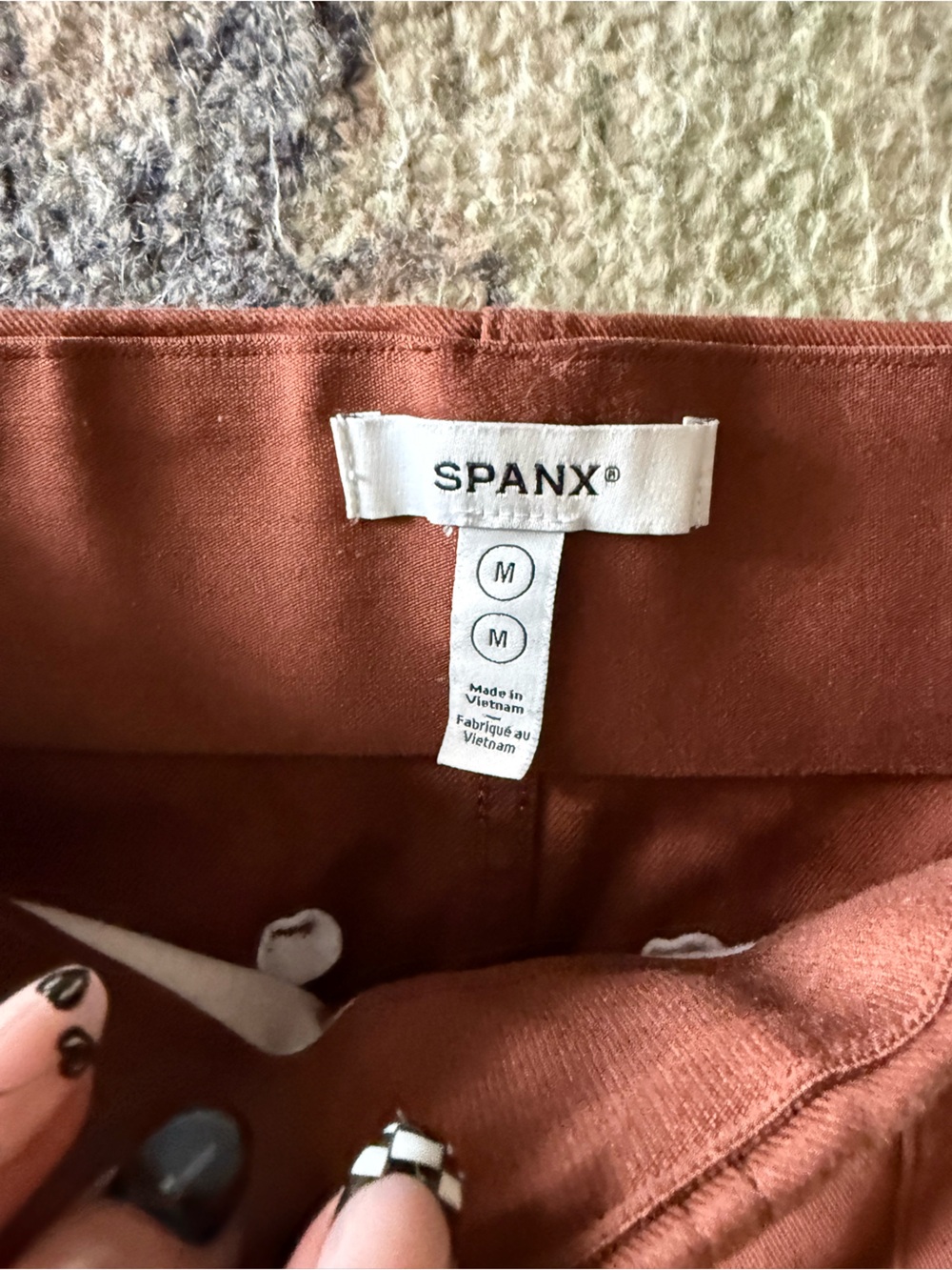 SPANX Women's Rust Brown Jeans - Medium - Picture 2 of 3